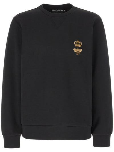 Dolce & Gabbana Bee Logo Sweatshirt in Black