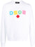 Dsquared2 DSQ2 Rainbow Applique logo White Sweatshirt